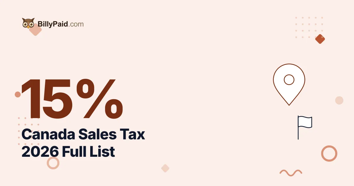 15% Sales Tax: Canada's Rates by Province [2026 Full List]