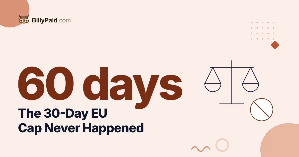 The EU's 30-Day Payment Cap Never Happened: What Actually Protects You