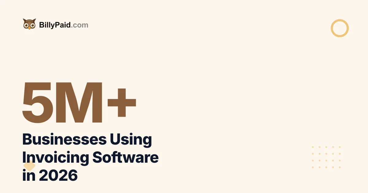 How Many Businesses Use Invoicing Software [2026 Data]