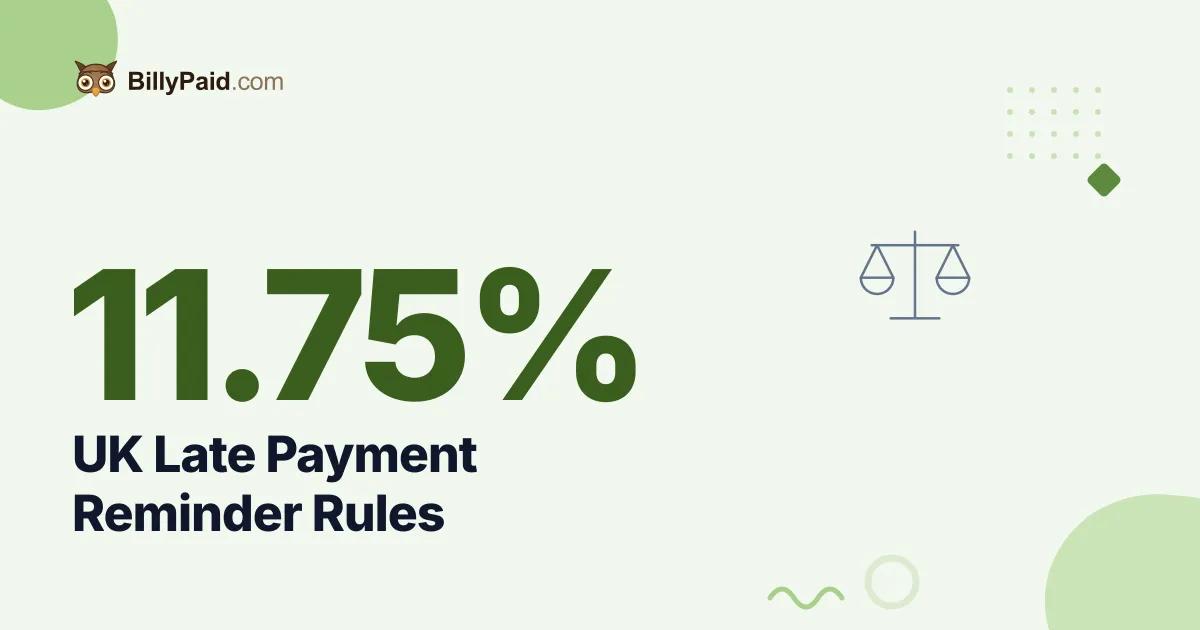 11.75% Interest: UK Late Payment Reminder Rules [Complete 2026 Guide]